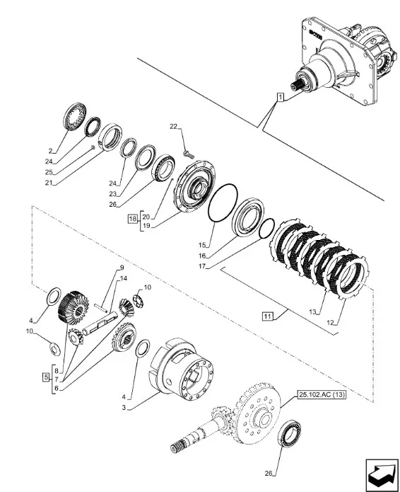 47129159 - комплект шестерен